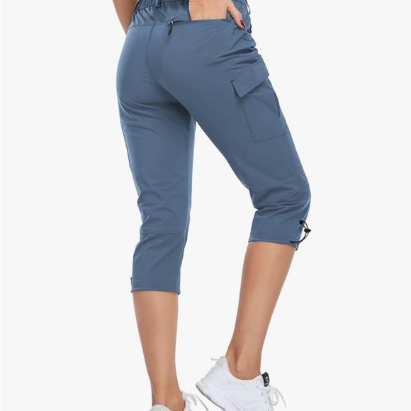 Blue Cargo Capris - Picture 2 of 15
